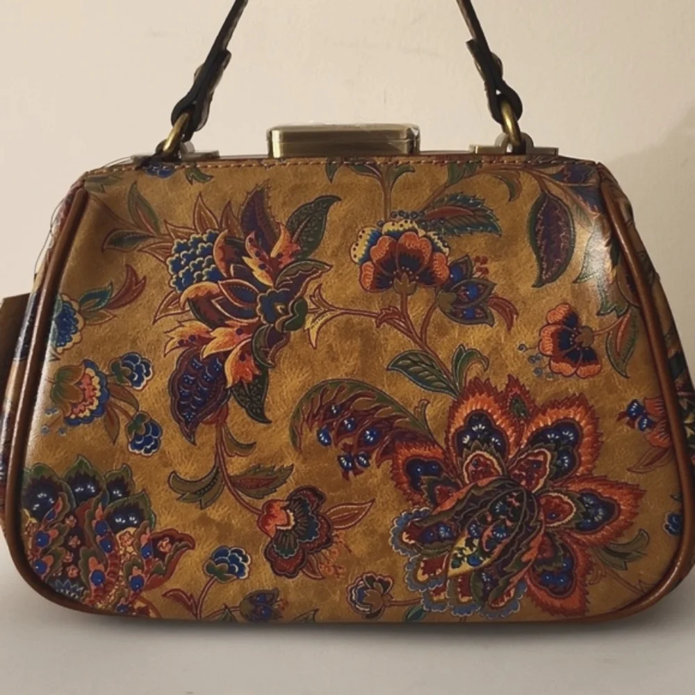 Patricia Nash Leather Satchel/Crossbody w/Free Wallet